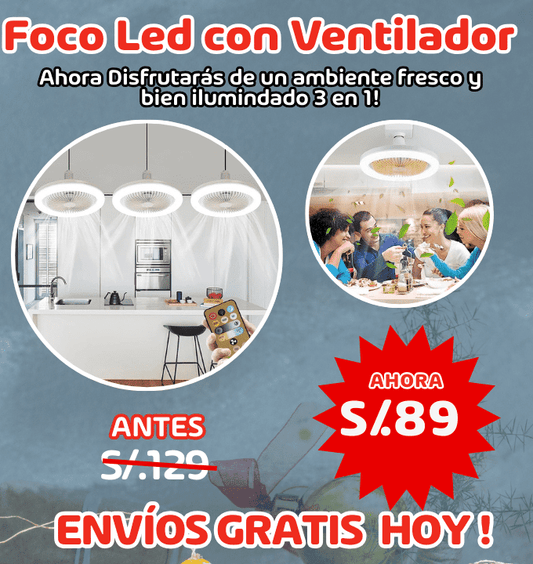 FOCO VENTILADOR 3 EN 1